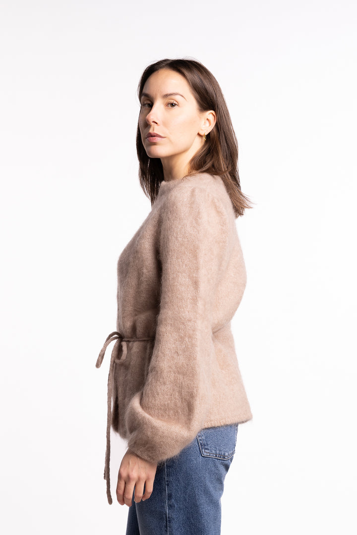 Fredrikke Chunky Cardigan- Hazel Beige