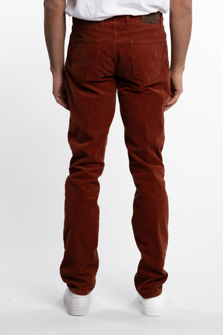 Cotton Corduroy 5-Pocket Pants Red Brick