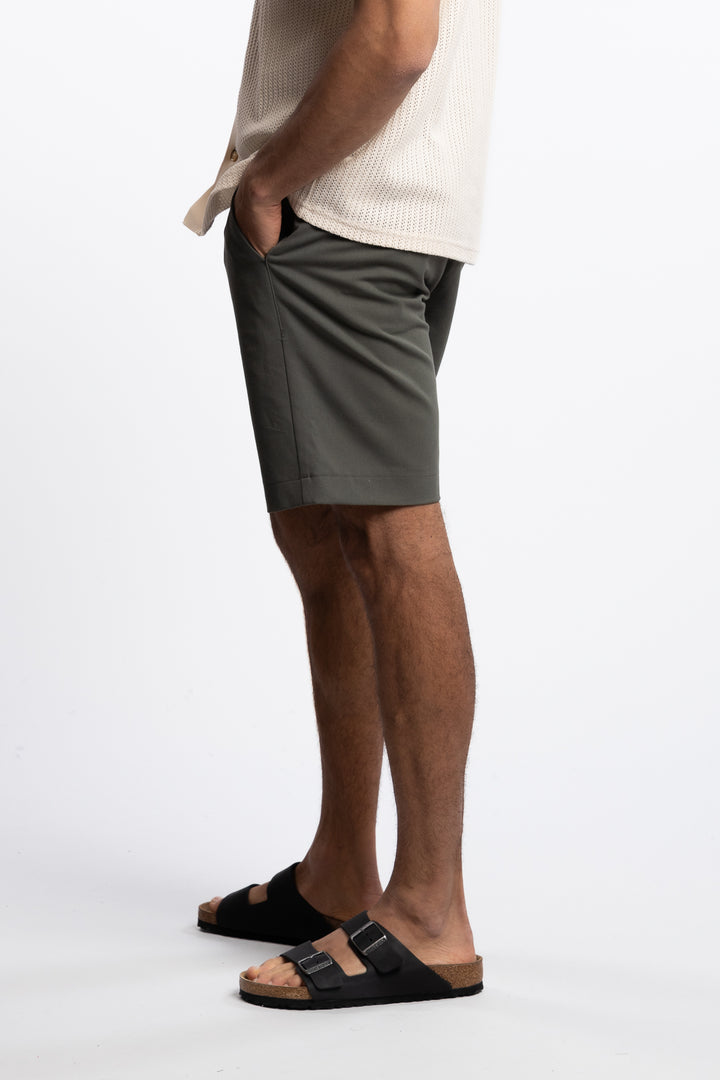 Como Light Reg Shorts Forest Green