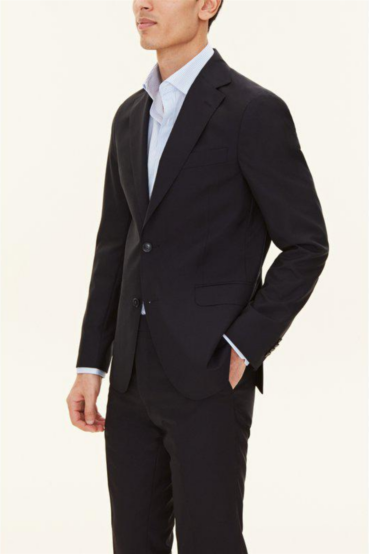 Ego Slim Fit Wool Blazer Navy