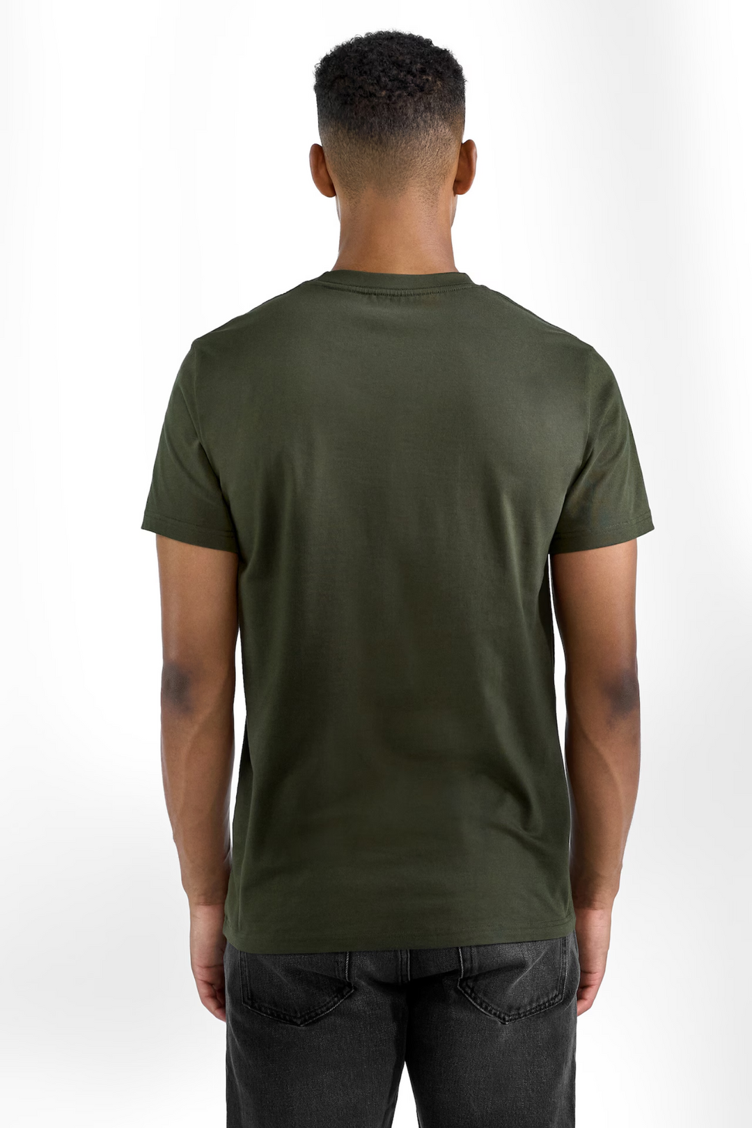 Crew Neck Regular Army Green