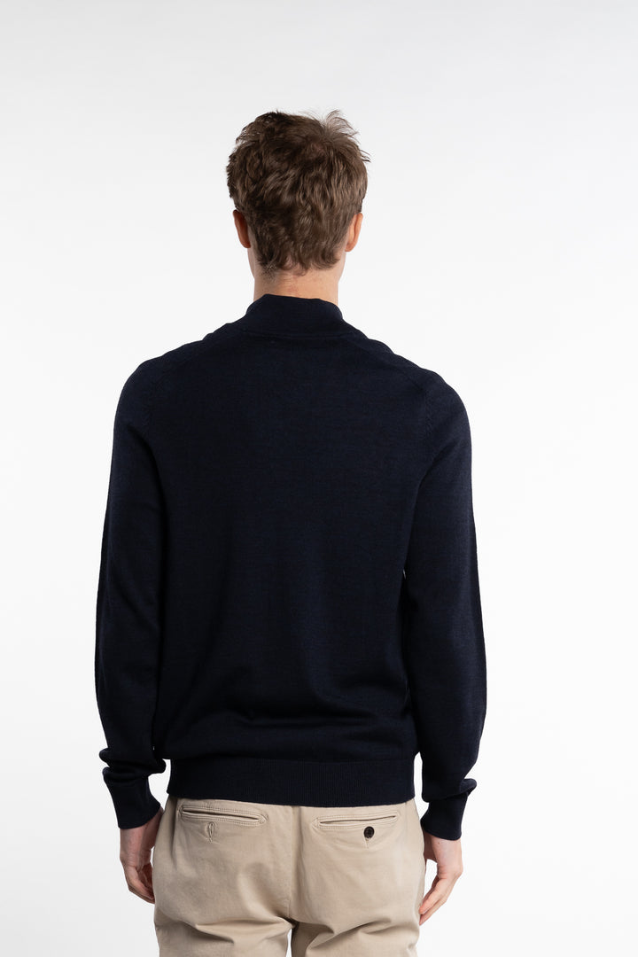 Merino John Zip Navy