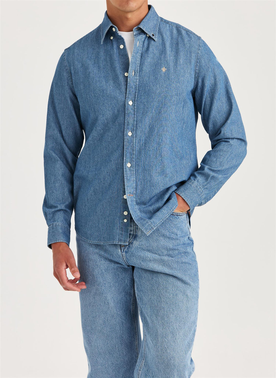 Denim Classic Fit Shirt Old Blue