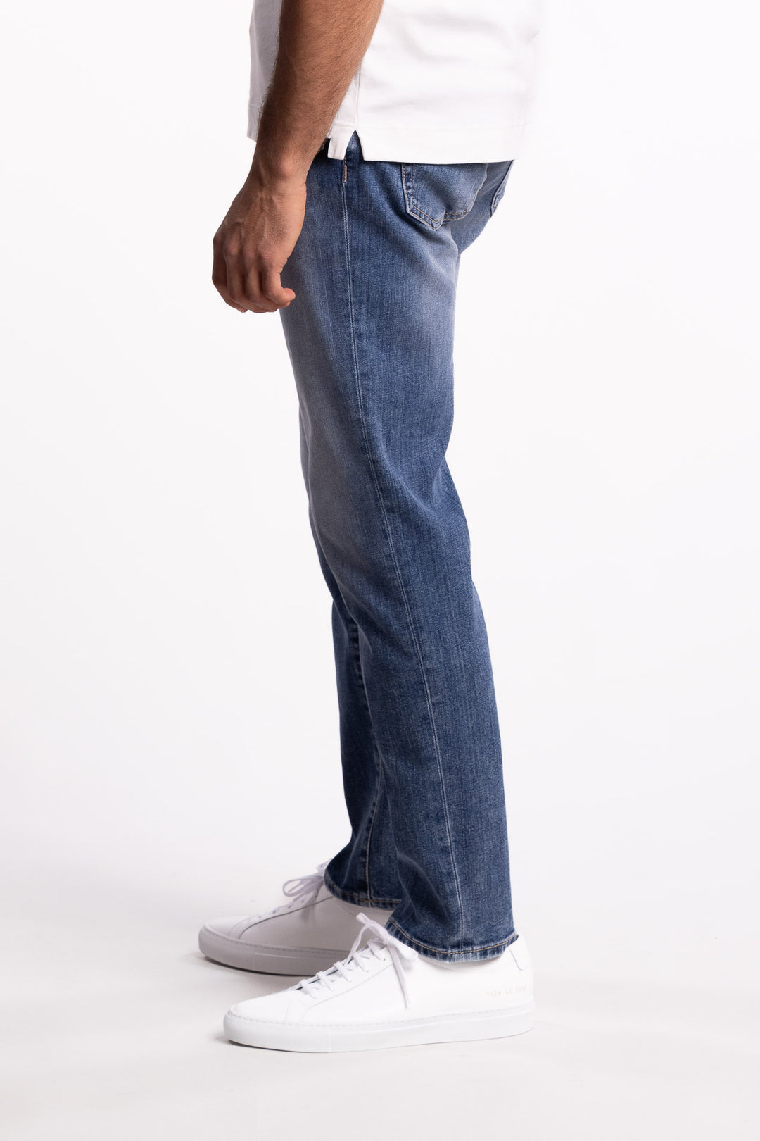 Scott Cropped Carrot Shape Jeans Light Blue