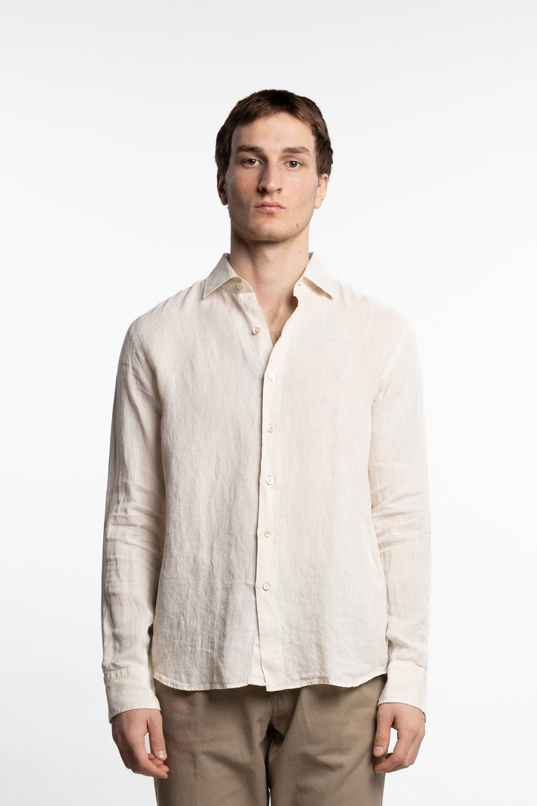 Linen Shirt Light Beige