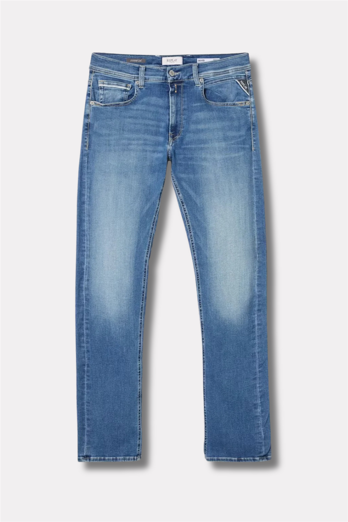 Replay Grover Straight Fit Hyperflex 990 Jeans Blue