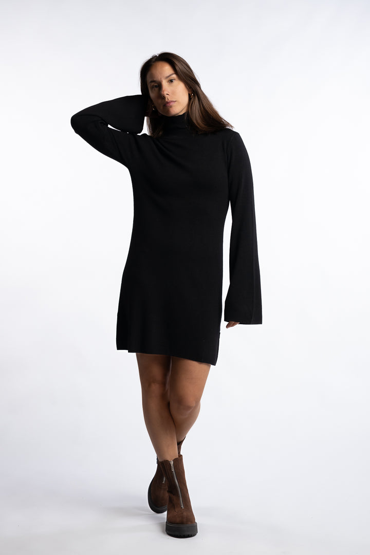 Melina Merino Dress- Black
