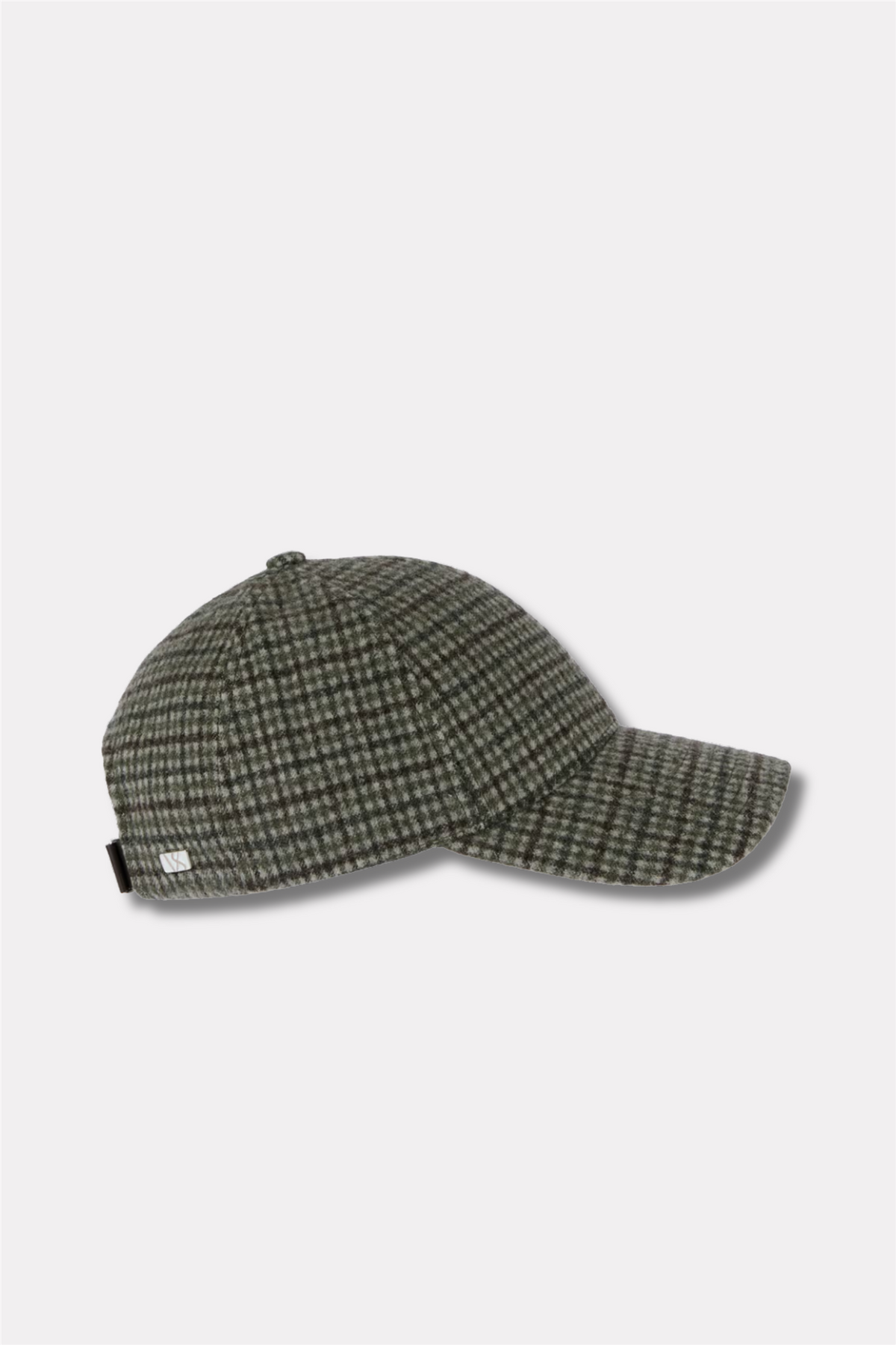 Legacy Structured Mid Profile 6-panel Wool Mohair Checker Olive