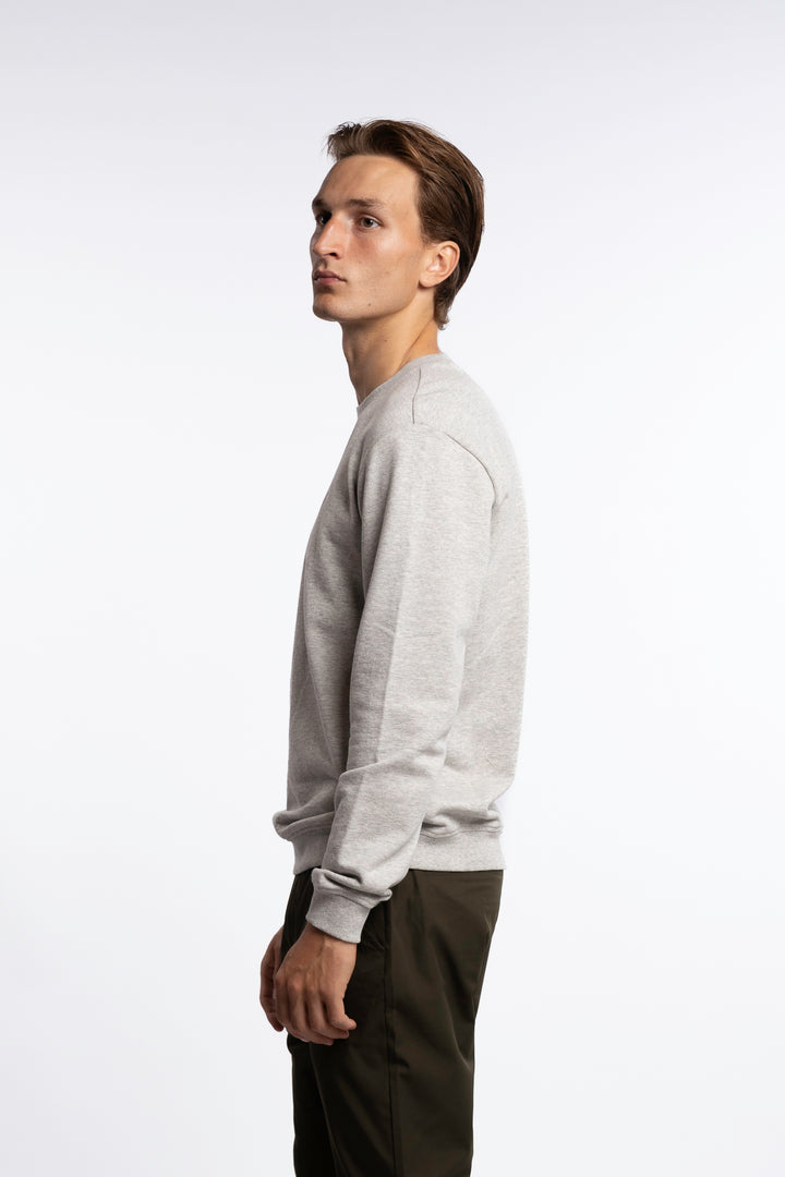 Crew Neck Grey Melange