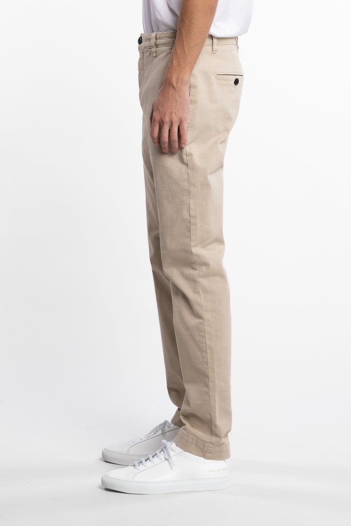 Jeffrey Slim Fit Brushed Chino Khaki