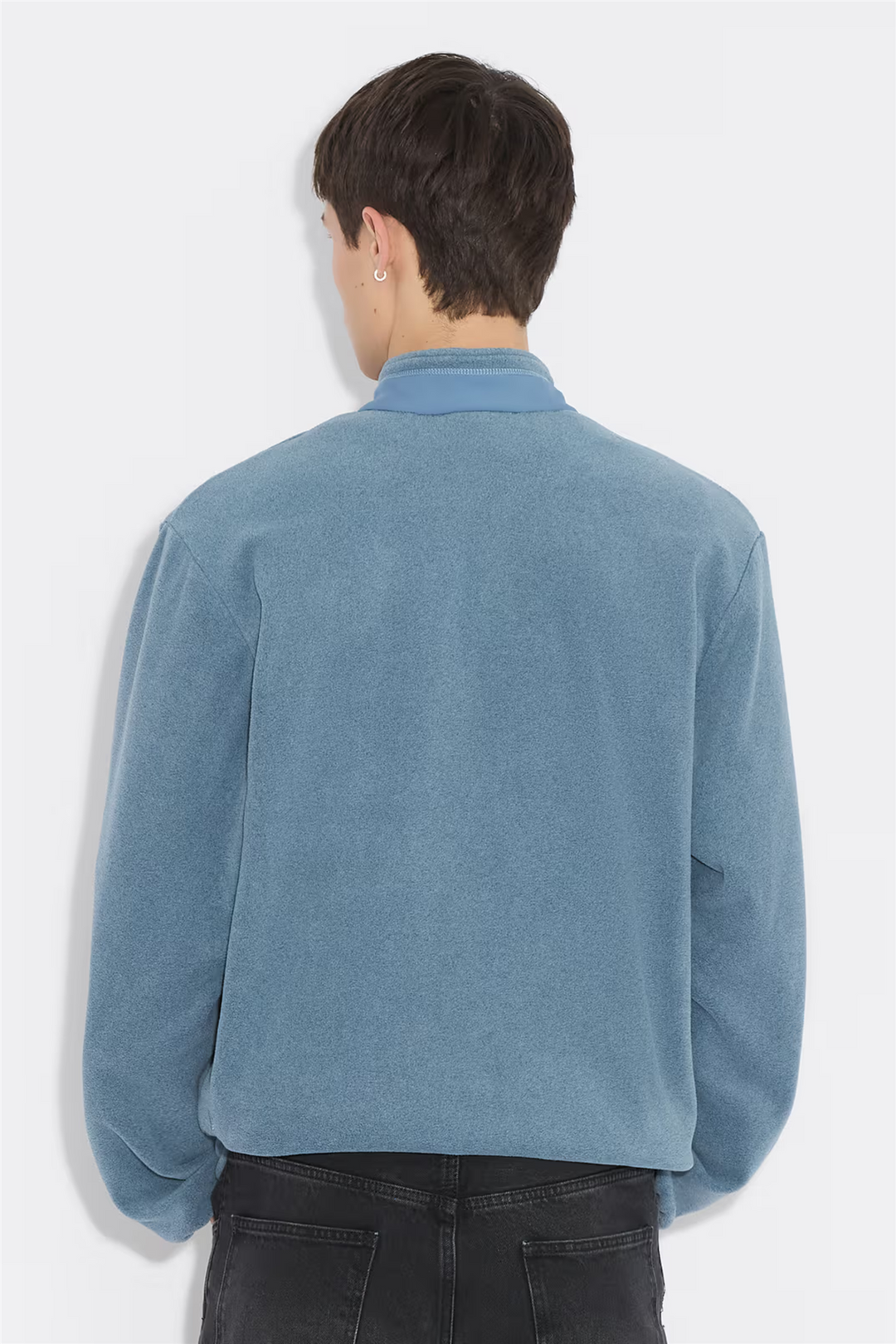 Regular Fleece Jacket Dusty Blue