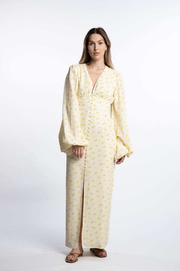 Positano dress- Pastel Yellow