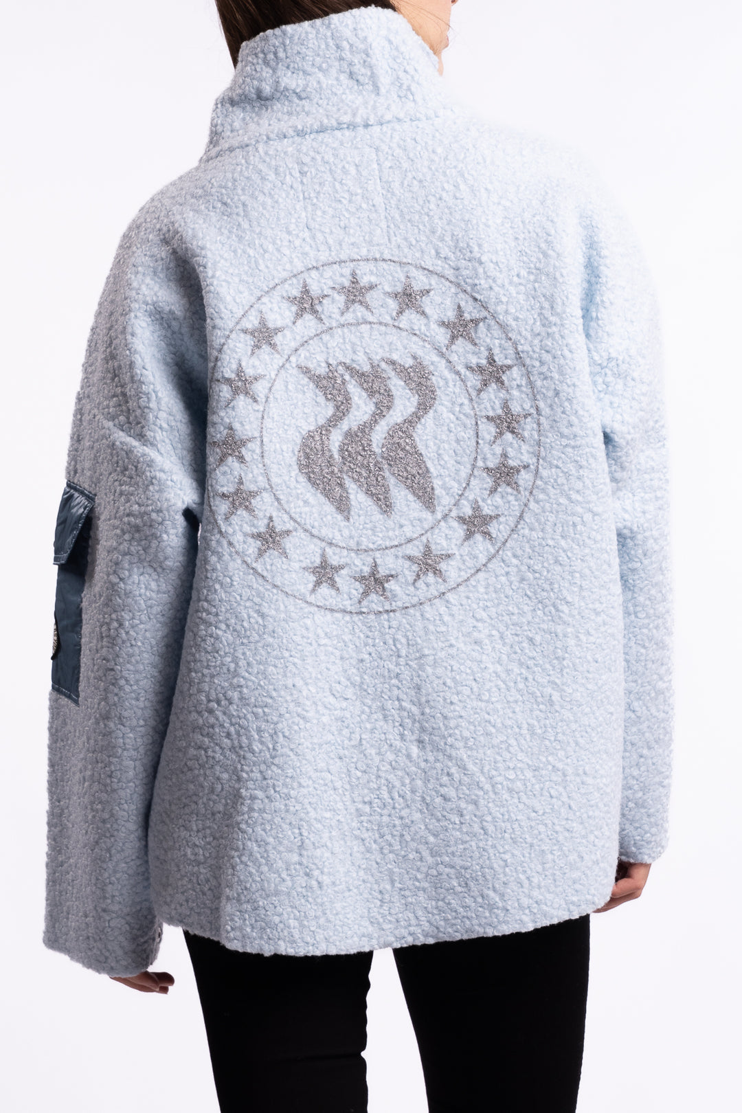 Nikki half zip - Light blue