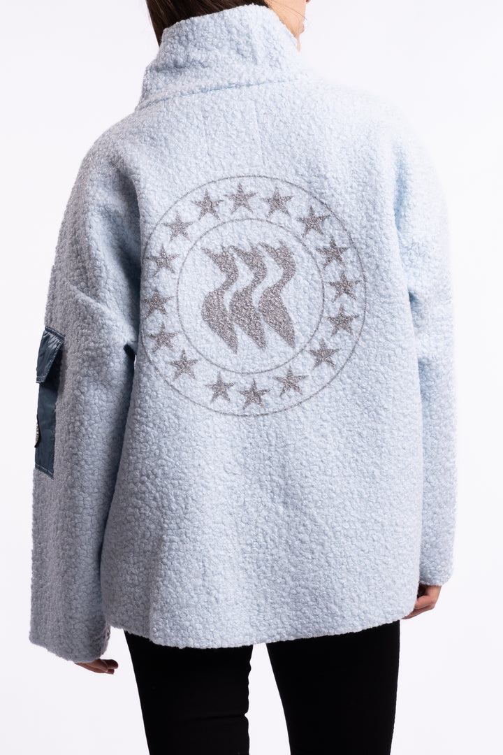 Nikki half zip - Light blue
