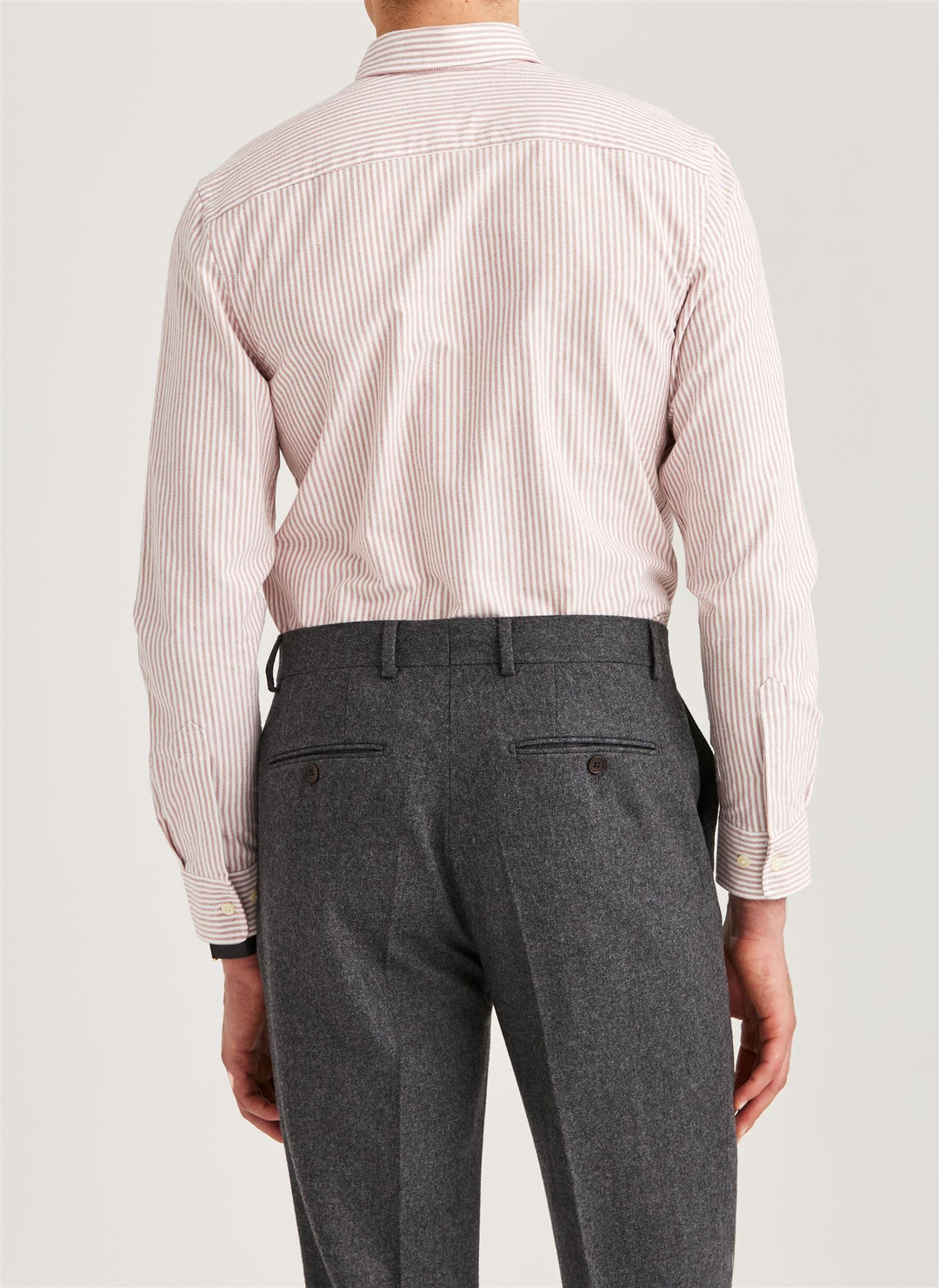 Douglas Oxford Slim Fit Shirt Red Striped