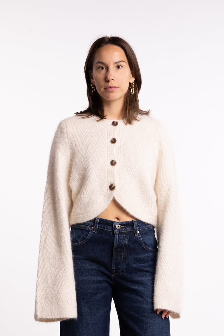 Cessole Cardigan- Off-white