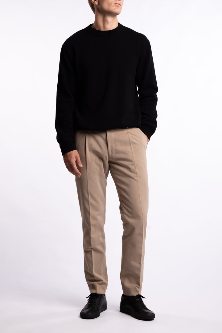 Parma Brushed Cotton Trousers Khaki