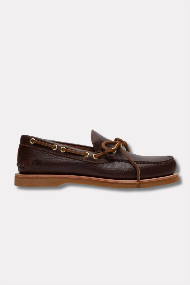 Crafted Boat Shoe Dark Brown Full Grain