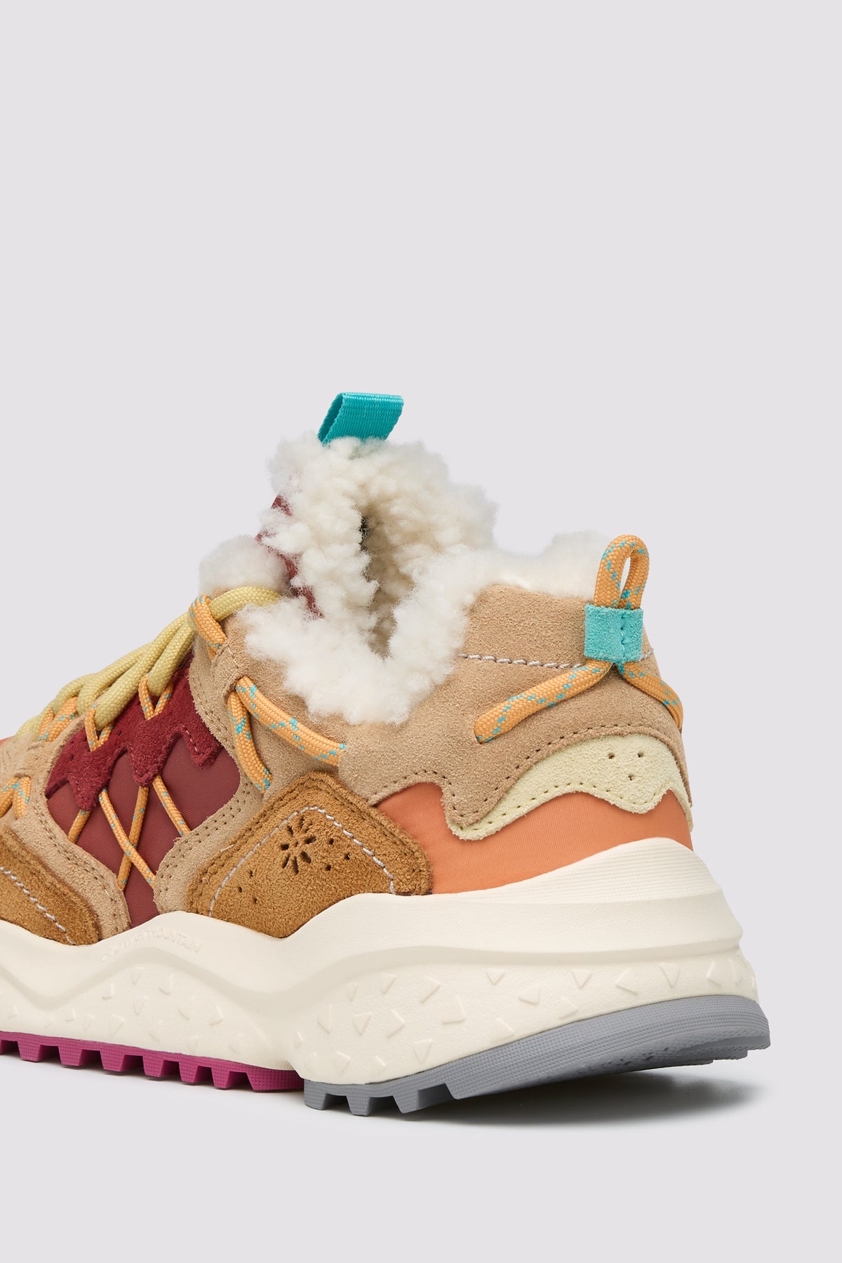 Flower Mountain Yambushi Woman Orange/Cognac/Warm Orange - detalj hæl
