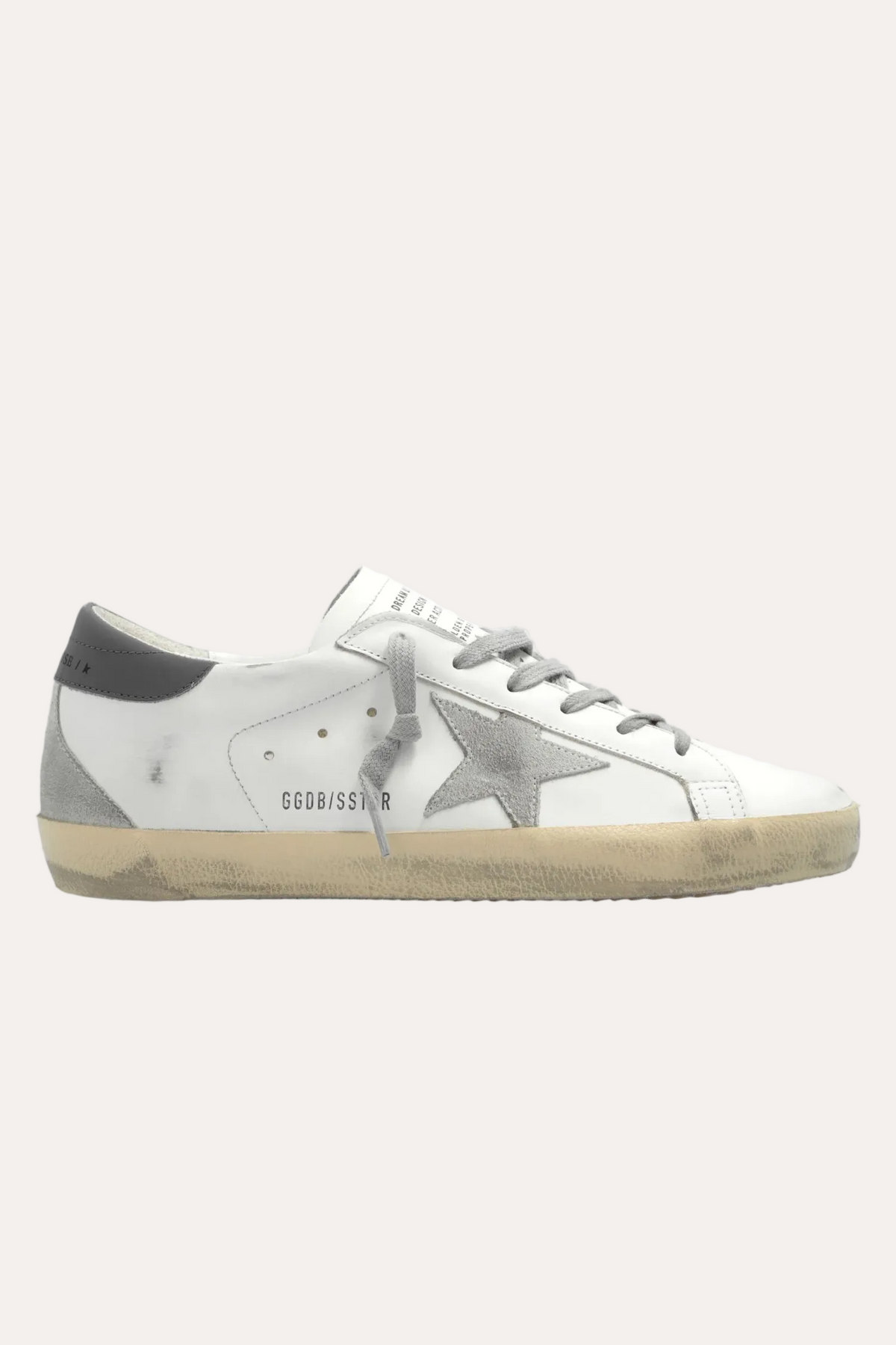 Super Star Leather Upper and Heel Suede star and Spur White/Ice/Dark Grey