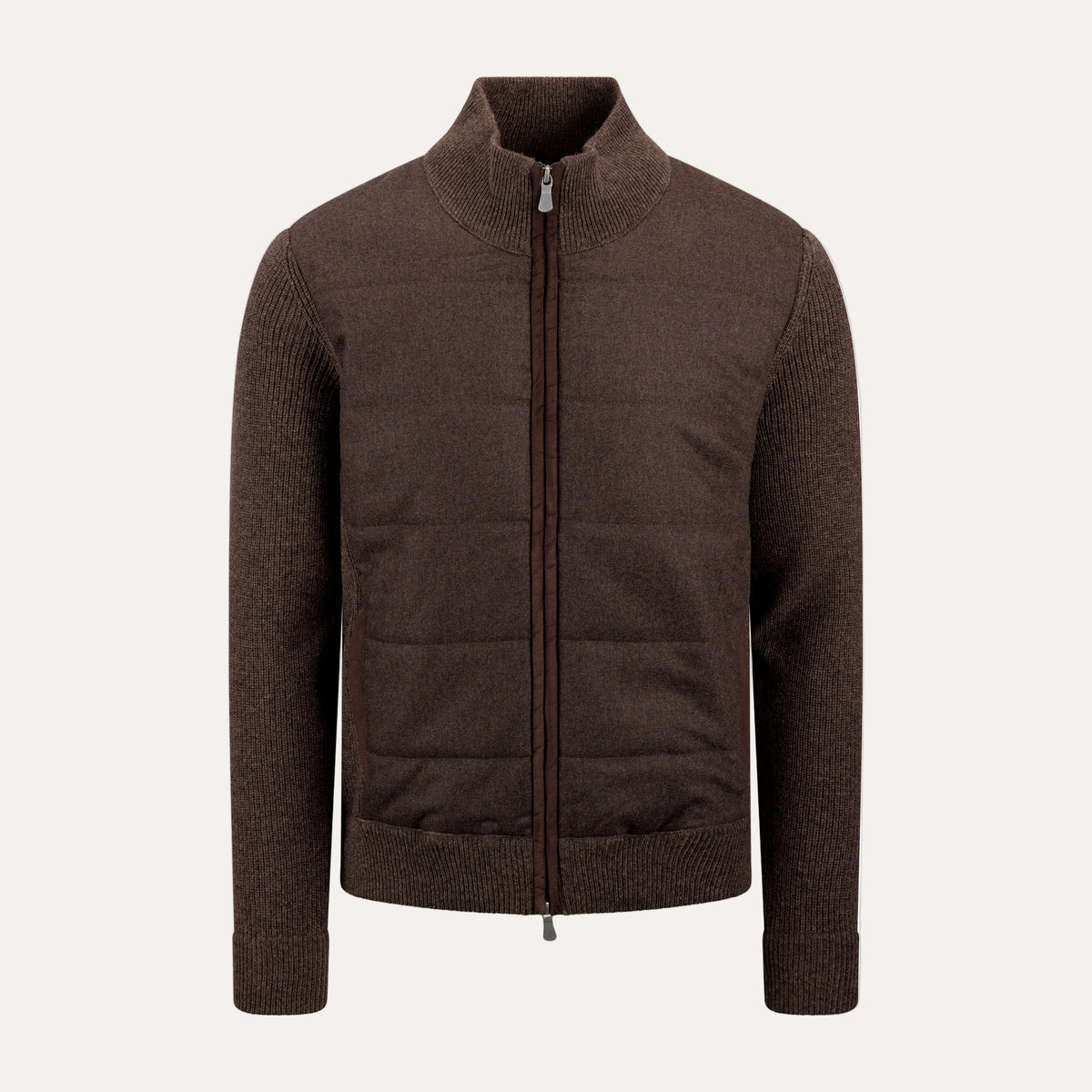 Super Geelong And Flannel Wool Jacket Dark Brown