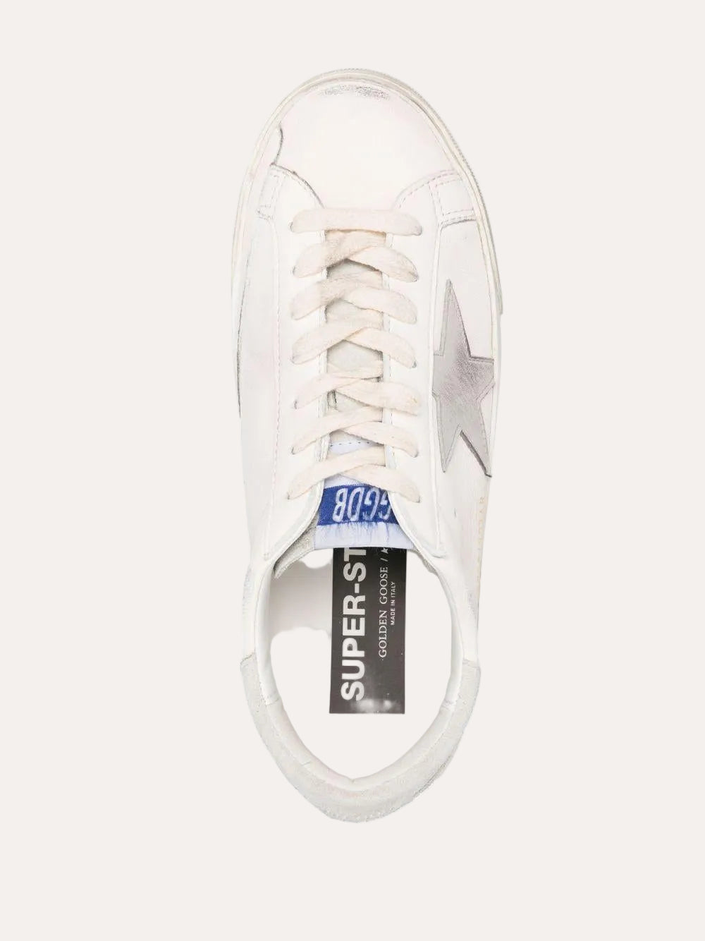 Golden Goose Super-Star Classic Nappa White/Ice/Grey - ovenfra
