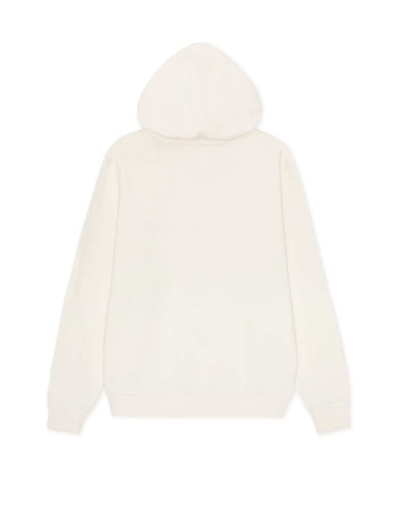 Signature Print Hoodie Light Ivory