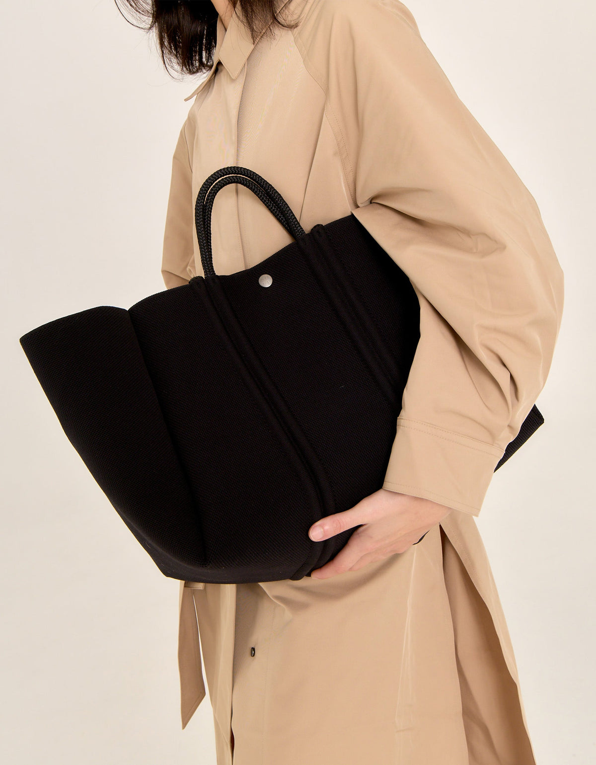 Meridian Large Tote- Black/Hazelnut