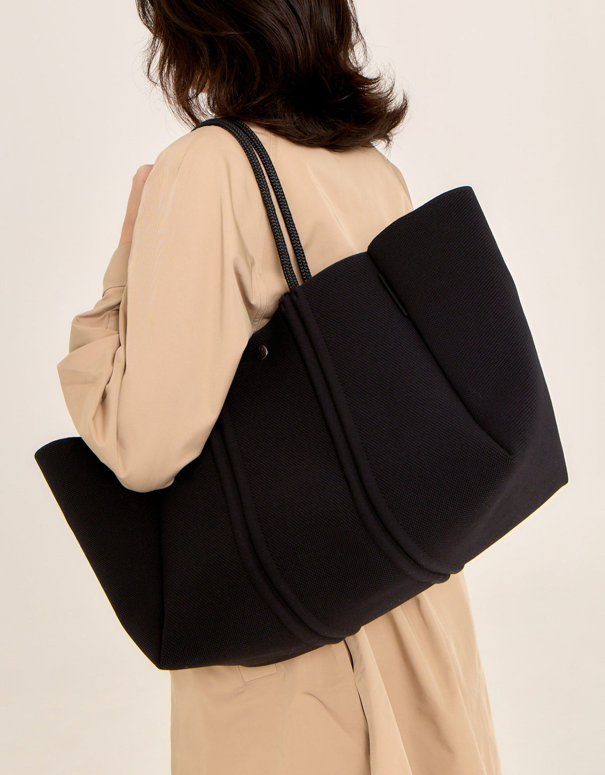 Meridian Large Tote- Black/Hazelnut