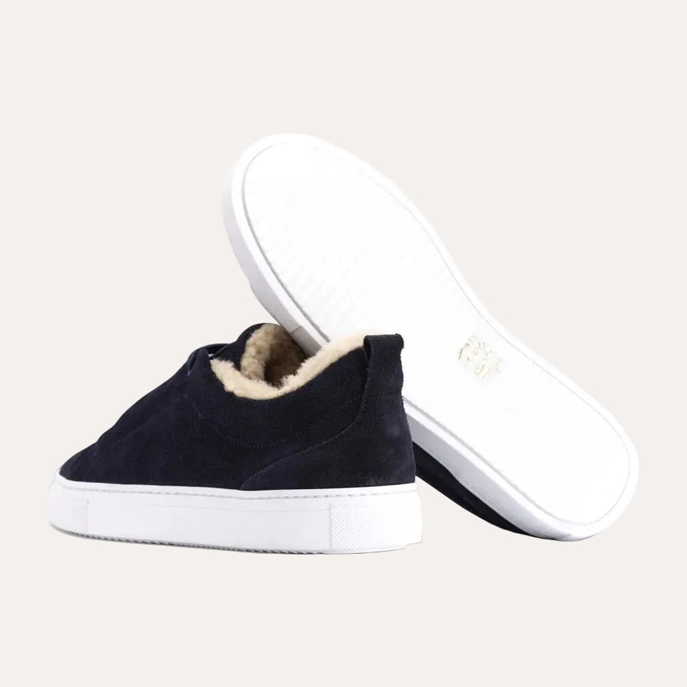 Garment Project Leo Navy Suede - detalj