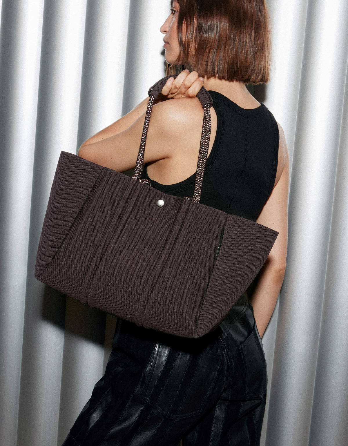 Meridian Midi Tote- Chocolate