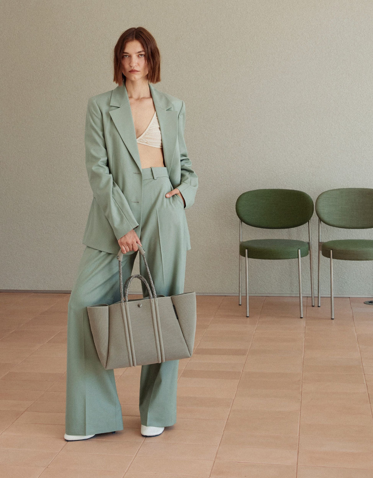Meridian Midi Tote- Willow