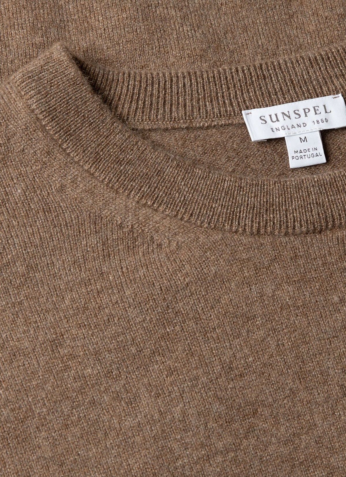 Cashmere Crew Neck Jumper Taupe - Sunspel