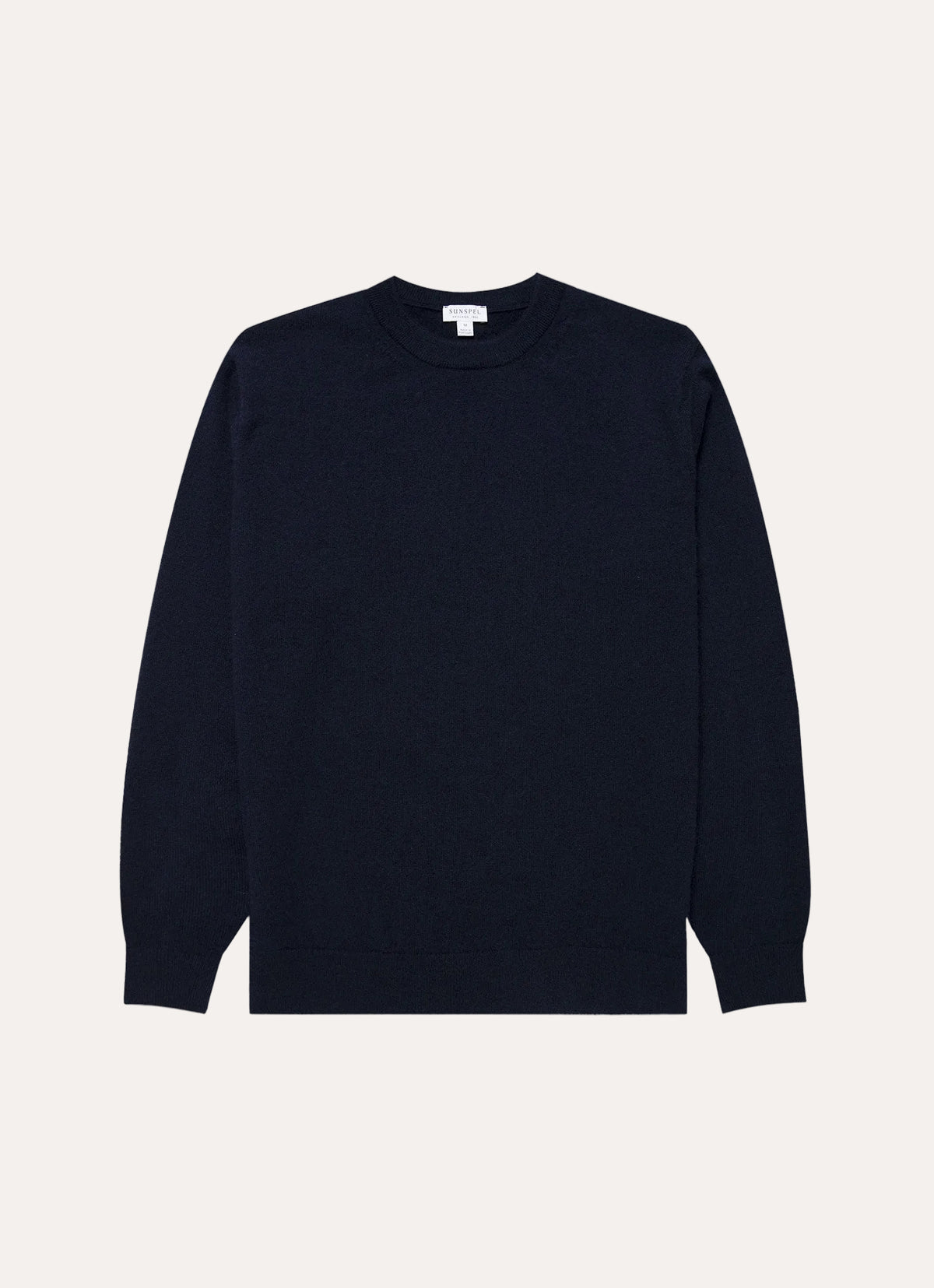 Cashmere Crew Neck Jumper Navy - Sunspel