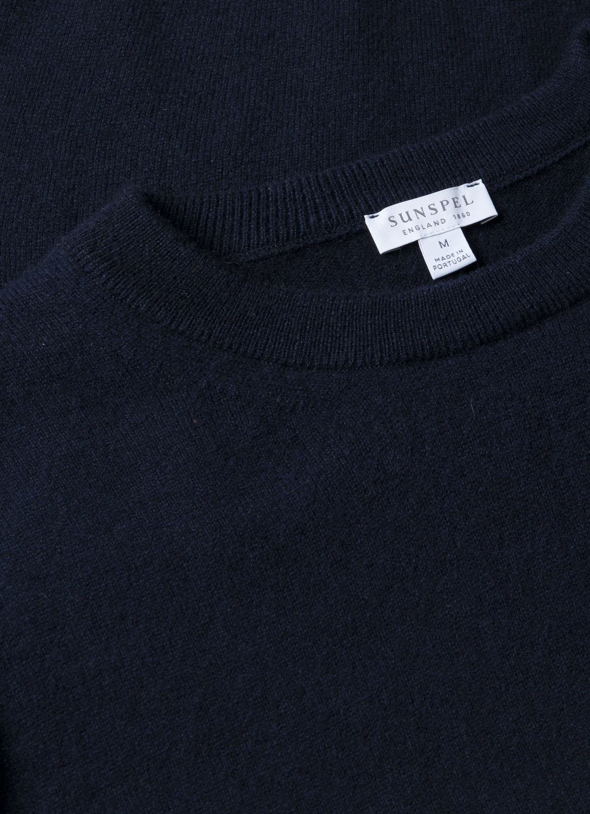 Cashmere Crew Neck Jumper Navy - Sunspel