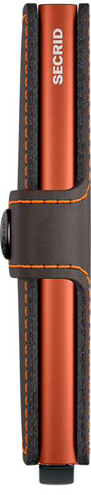 Miniwallet Matte Truffle & Orange - Secrid