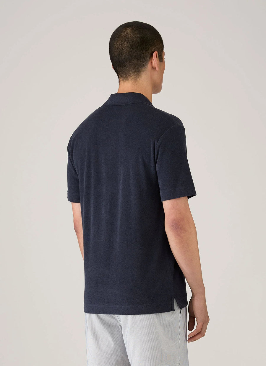 SS Towelling Polo Shirt Navy
