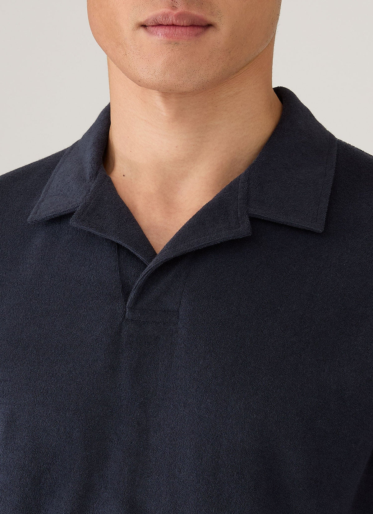 SS Towelling Polo Shirt Navy
