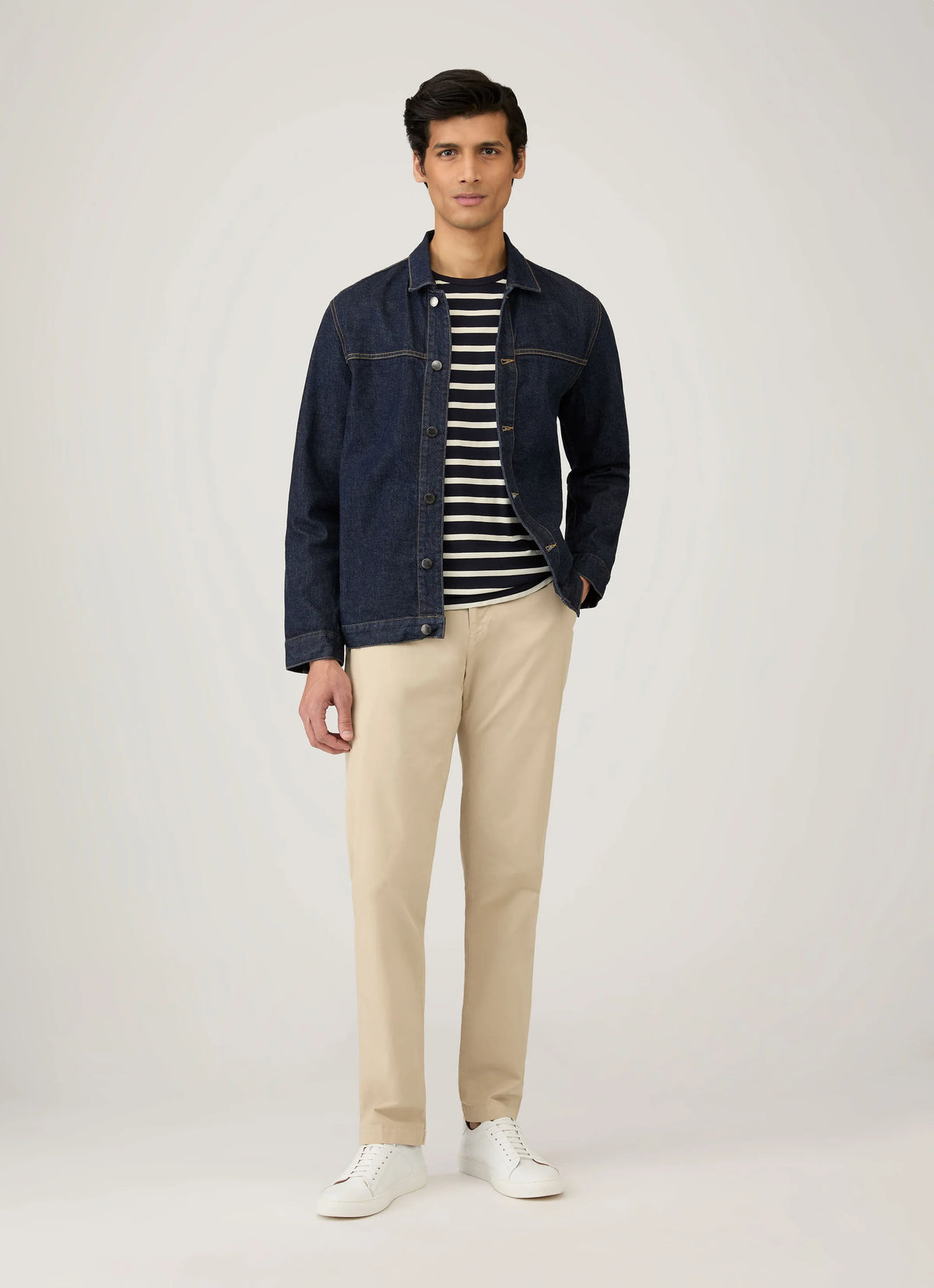 Classic T-Shirt Navy/Ecru