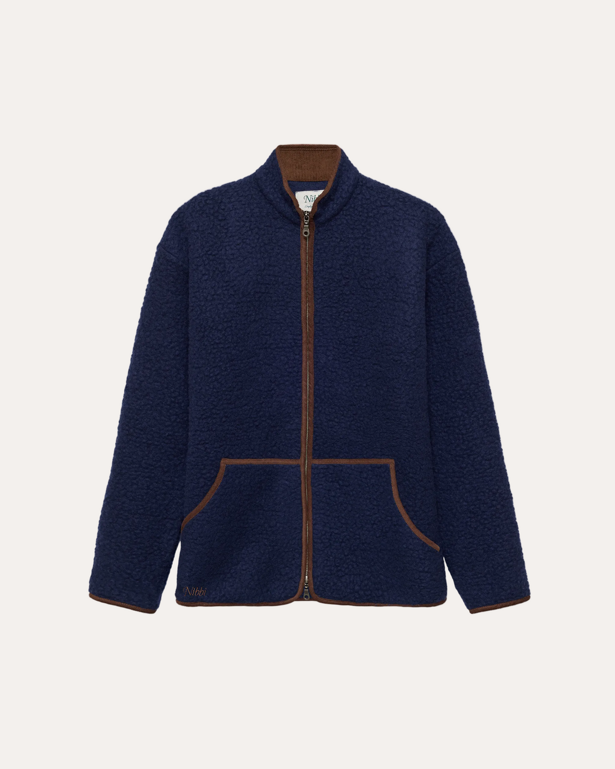 Wool Fleece Sweater Navy - packshot