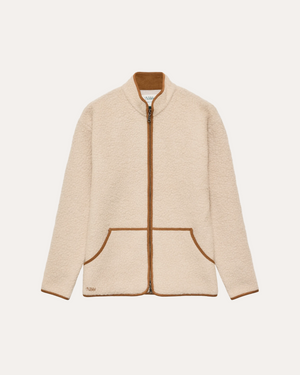 Wool Fleece Sweater Off White
