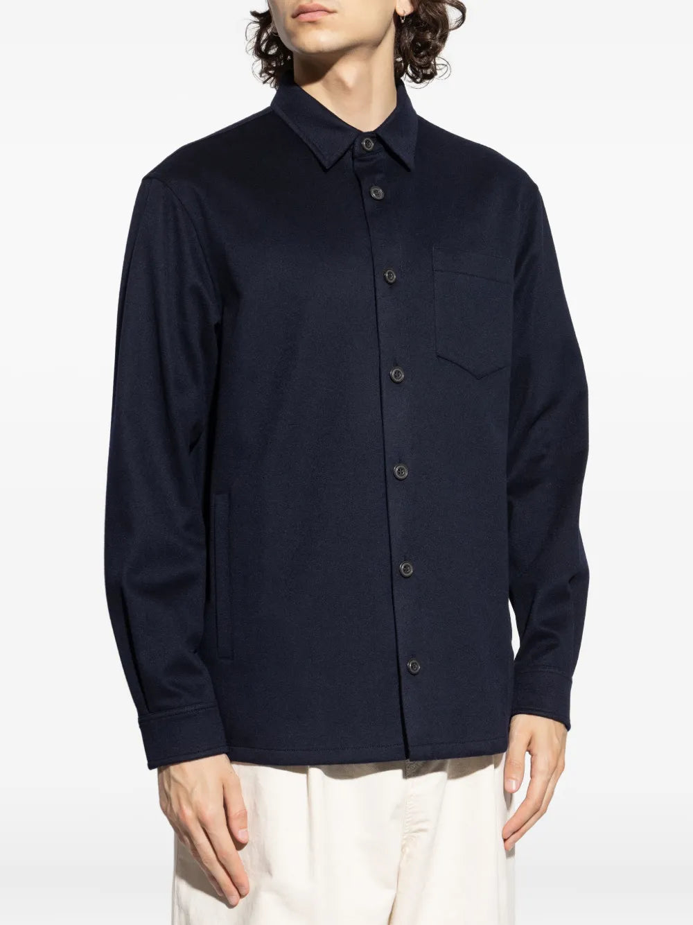 Cashmere Overshirt Navy