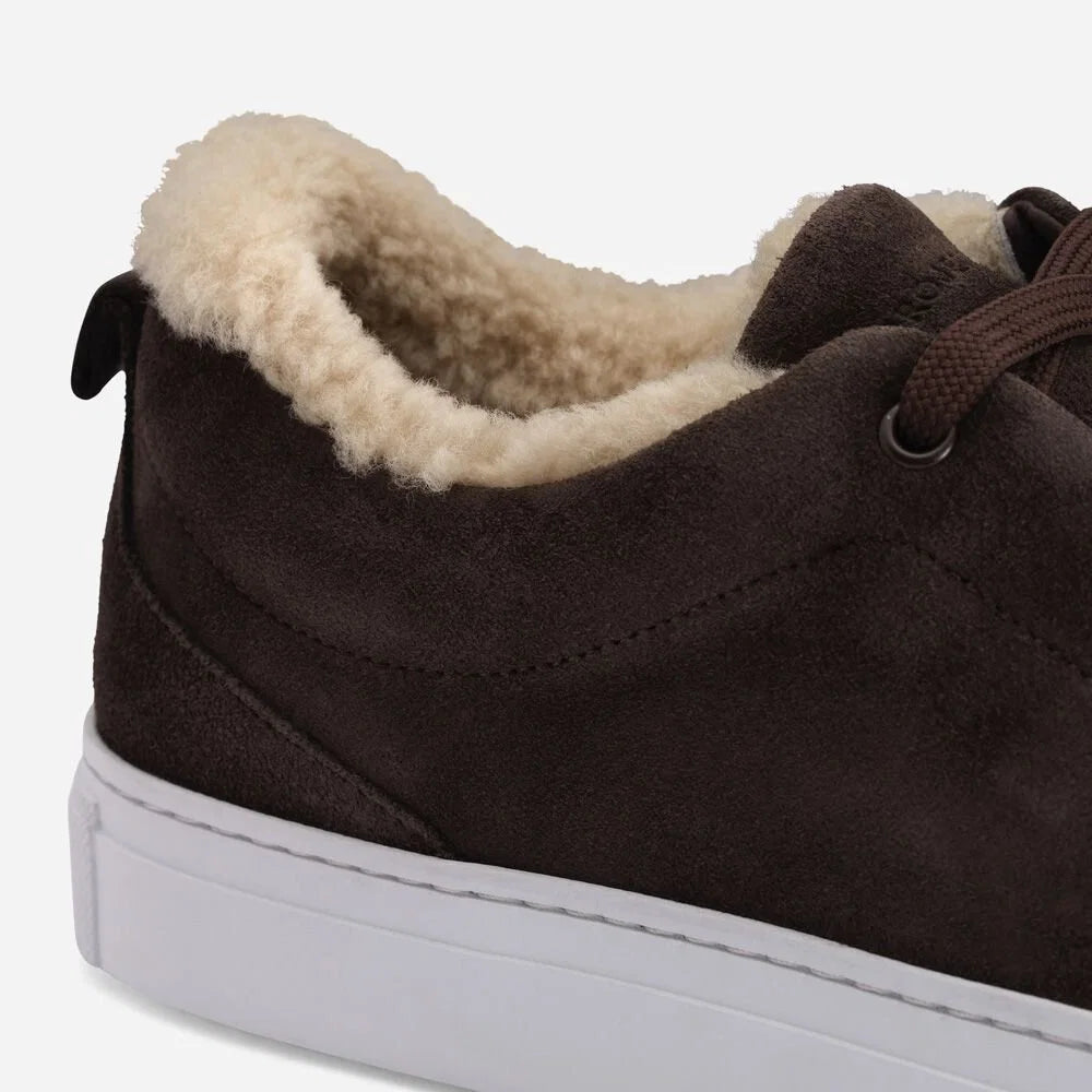 Garment Project Leo Brown Suede - detalj hælkappe