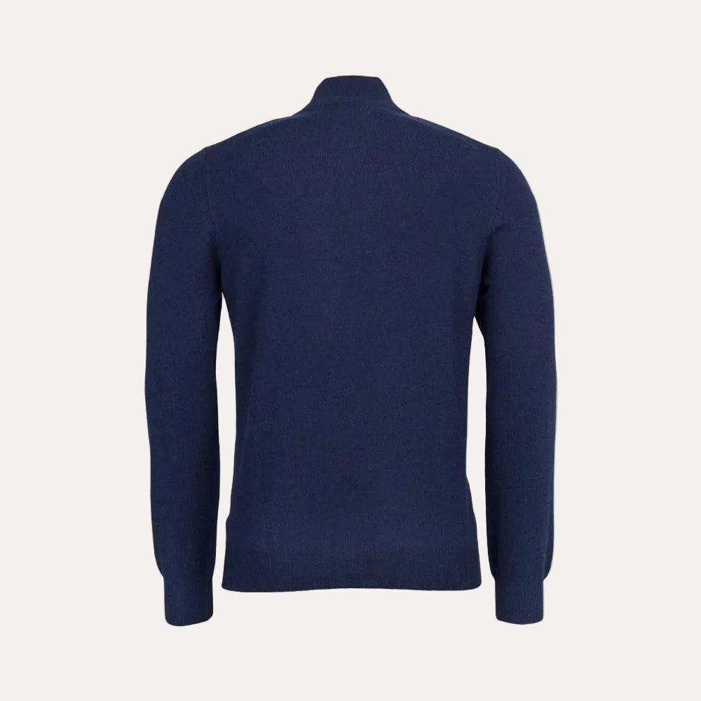 Half Zip Navy - back