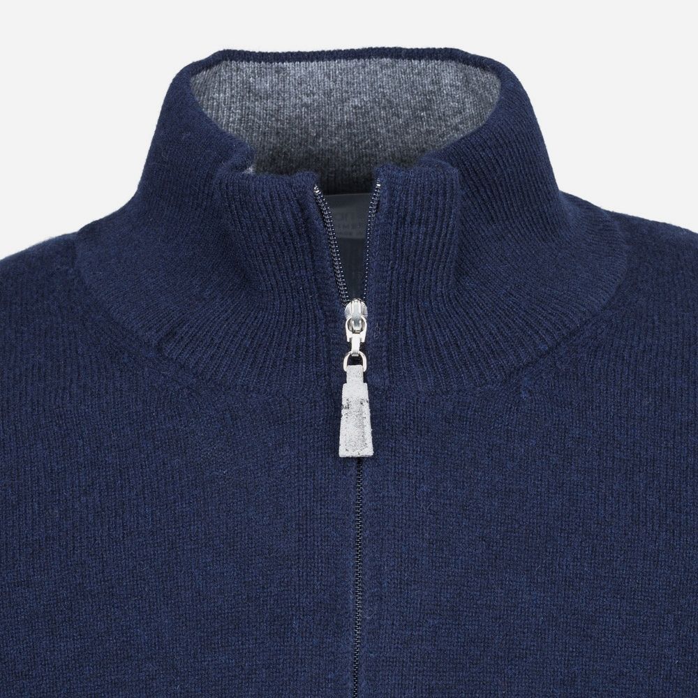 Half Zip Navy - cuff detail