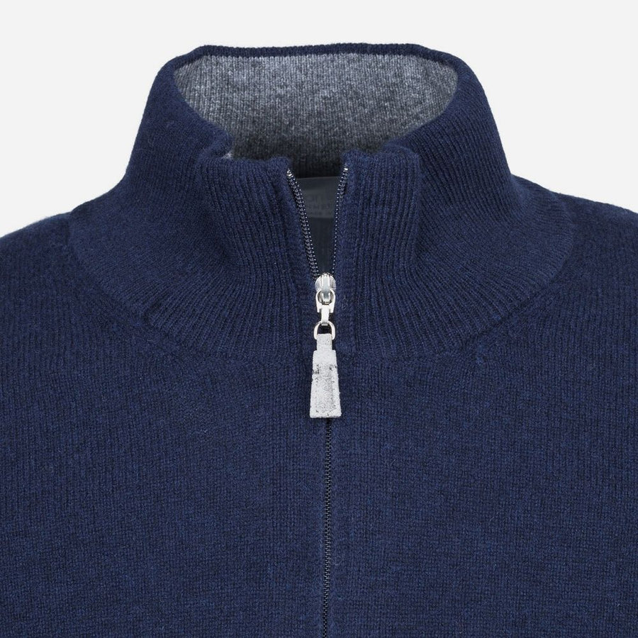 Half Zip Navy - cuff detail