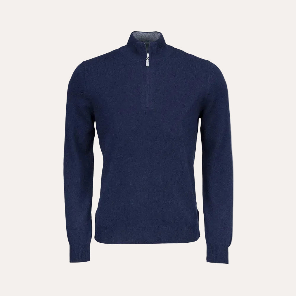 Half Zip Navy - packshot front