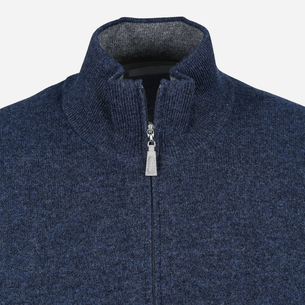 Half Zip Denim - collar detail