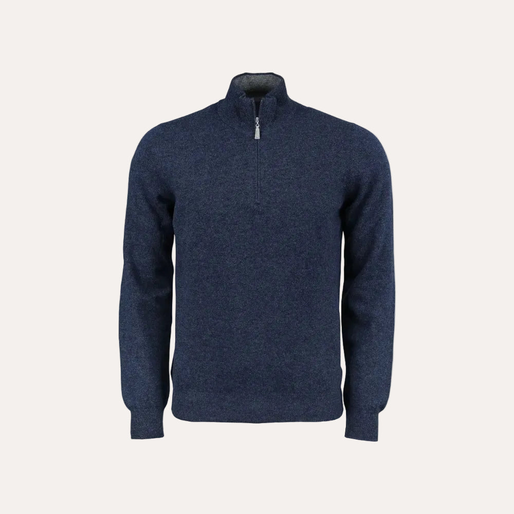 Half Zip Denim - packshot front