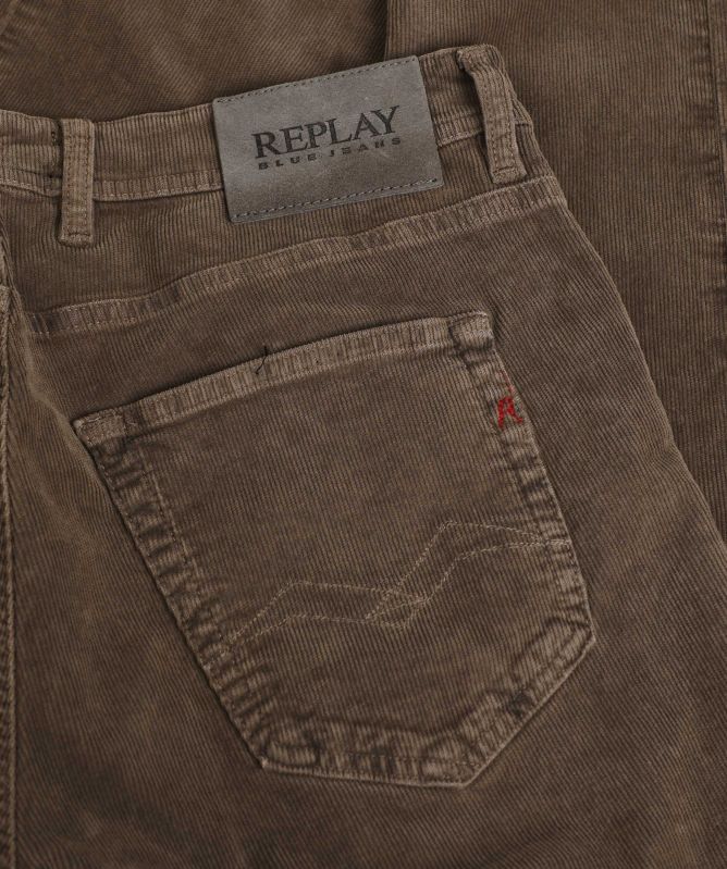 Grover Corduroy Straight Fit Jeans Toffee